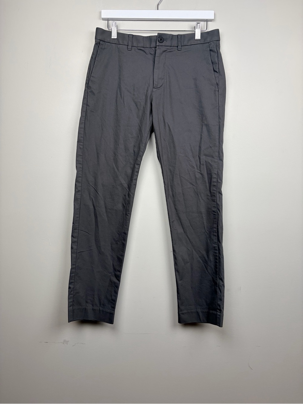 Bonobos 3XDRY Mens 30x30 Slim Fit Performance Pants Charcoal Gray Stretch
